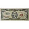 Image 1 : 1966 $100 RED SEAL U.S. NOTE- WRITING