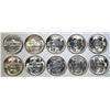 Image 2 : 10-BU 1945-P SILVER JEFFERSON "WAR" NICKELS
