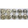 Image 1 : 10-BU 1945-D SILVER JEFFERSON "WAR" NICKELS
