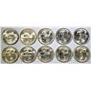 Image 2 : 10-BU 1945-D SILVER JEFFERSON "WAR" NICKELS