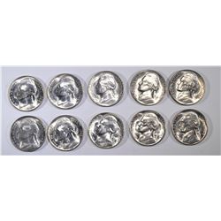 10-BU 1945-S SILVER JEFFERSON "WAR" NICKELS