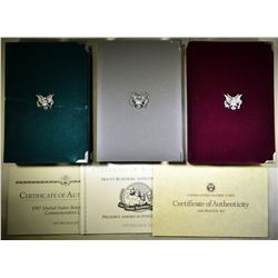 1988, 91 & 97 U.S PRESTIGE PROOF SETS