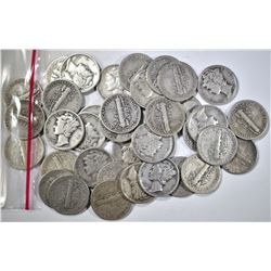 37-CIRC MERCURY DIMES