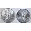 Image 1 : 2-BU 2011 AMERICAN SILVER EAGLES