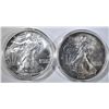 Image 1 : 2-1994 BU AMERICAN SILVER EAGLES IN CAPS