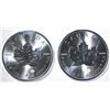 Image 1 : 2-2018 BU CANADA SILVER MAPLE LEAF COINS