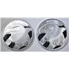 Image 1 : 2-PLEDGE OF ALLEGIANCE 1oz .999 SILVER ROUNDS