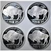 Image 2 : 4-BUFFALO/INDIAN ONE OUNCE SILVER ROUNDS