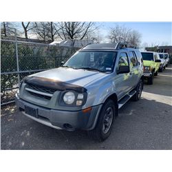 2003 NISSAN XTERRA, 4DR SUV, GREY, VIN # 5N1ED28Y13C654603