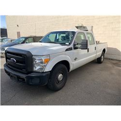 2011 FORD F-350 XL SUPERDUTY, 4DR PU, WHITE, VIN # 1FT8W3AT1BEC43589
