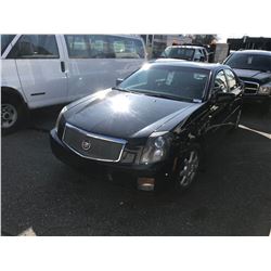 2006 CADILLAC CTS, 4DR SEDAN, BLACK, VIN # 1G6DM57T060204974