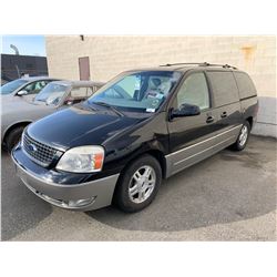 2004 FORD FREESTAR LIMITED, 4DR VAN, BLACK, VIN # 2FMDA58214BA05130