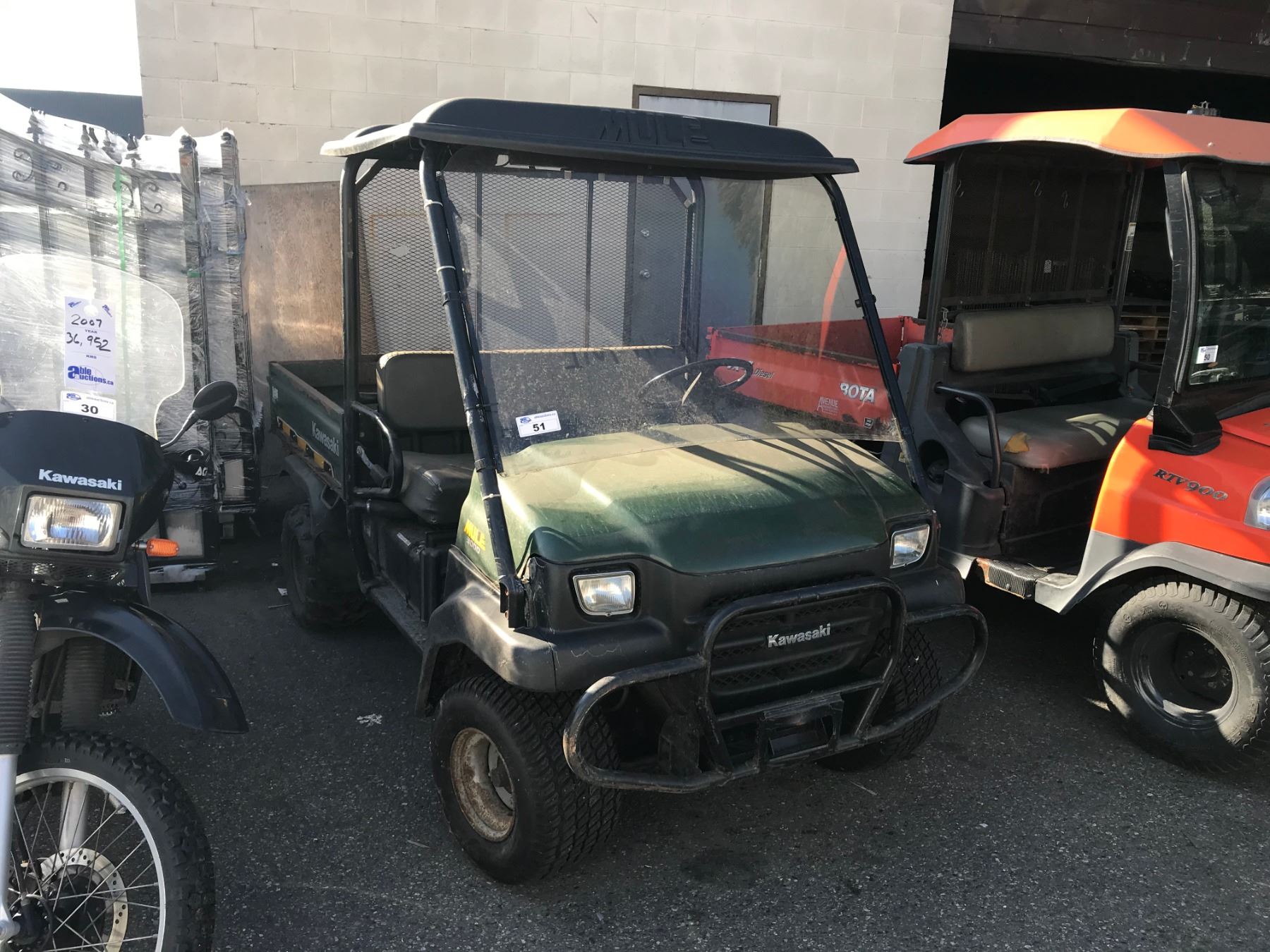 KAWASAKI MULE 3000 GREEN SIDE BY SIDE UTILITY VEHICLE
