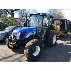 2011 NEW HOLLAND T4030 TRACTOR, VIN # ZAHA13743  WITH 5,551HRS, AC, RD, CD, TW, DIESEL,