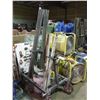 Image 1 : WEDGE CLAMP MOBILE BODY WORK FRAME PULLING CART WITH TOOLING