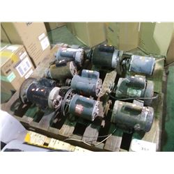 PALLET OF 9 ELECTRIC MOTORS