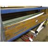 Image 2 : INSULATION, 2 SAW HORSES, SCAFFOLDING SECTION, SIGN, CHAIR, PVC PIPES & LIGHTING
