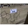 Image 2 : PATIOFLARE BLACK ALUMINUM FRAMED PF-CS304BKMO 3PCS OUTDOOR PATIO CHAT SET
