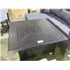 Image 1 : BLACK CAST ALUMINUM PATIOFLARE PREMIUM SQUARE OUTDOOR PROPANE PATIO FIRE PIT TABLE