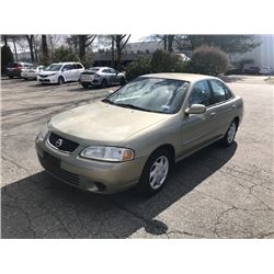 2003 NISSAN SENTRA GXE, 4DR SEDAN, GOLD, VIN # 3N1CB51D13L803416
