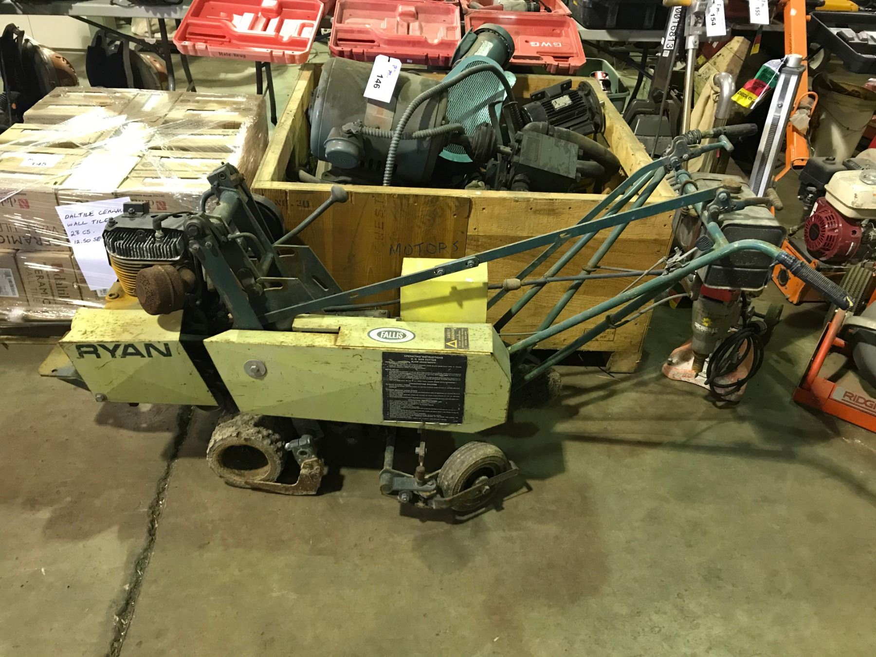 GREEN RYAN 12HP GAS POWERED WALK BEHIND SOD CUTTER Able Auctions