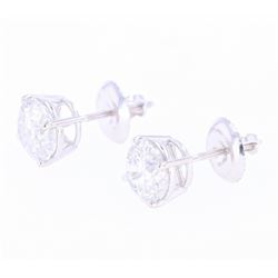 Vintage Estate 2.11 ct. Diamond 14K Stud Earrings