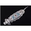 Image 13 : Navajo T. Singer Chip Inlay Sterling Earrings