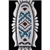 Image 16 : Navajo T. Singer Chip Inlay Sterling Earrings