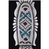 Image 6 : Navajo T. Singer Chip Inlay Sterling Earrings