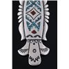 Image 7 : Navajo T. Singer Chip Inlay Sterling Earrings