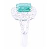 Image 5 : EXCELLENT Emerald & Diamond 18K Gold Ring