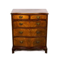 1900's Hartford, Conn. Serpentine Sample Cabinet