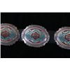 Image 14 : Navajo T. Singer Chip Inlay LARGE Concho Belt