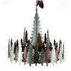 Image 1 : Sheridan Pine Tree Round Rustic Chandelier