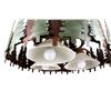 Image 8 : Sheridan Pine Tree Round Rustic Chandelier