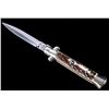 Image 1 : Latama Cutlery Italian Picklock Stag Switchblade