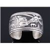 Image 2 : Navajo Thomas Singer Sterling Silver Bracelet