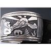 Image 5 : Navajo Thomas Singer Sterling Silver Bracelet