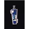 Image 1 : Sterling Silver Micro Inlay Multi Stone Pendant