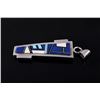 Image 4 : Sterling Silver Micro Inlay Multi Stone Pendant