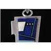 Image 7 : Sterling Silver Micro Inlay Multi Stone Pendant