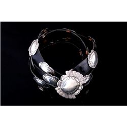 Navajo Second Phase Silver Conch Belt Early 1900s