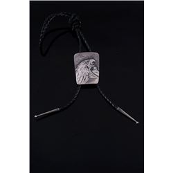 Navajo Sterling T. Singer Eagle Bolo Signed