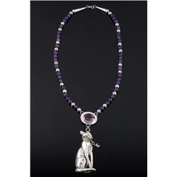 Sterling Silver & Amethyst Necklace