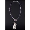 Image 1 : Sterling Silver & Amethyst Necklace