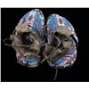 Image 5 : Sioux Fully Beaded Whirling Log Moccasins c. 1900