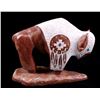 Image 4 : Signed Navajo Stone Carved Buffalo Sculpture