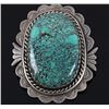 Image 2 : Navajo Number 8 Turquoise Sterling Silver Earrings