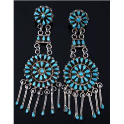 Navajo Sterling & Turquoise Petite Earrings & Ring