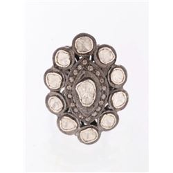 Art Deco Rose Cut & Mine Cut Diamond Ring 1920's